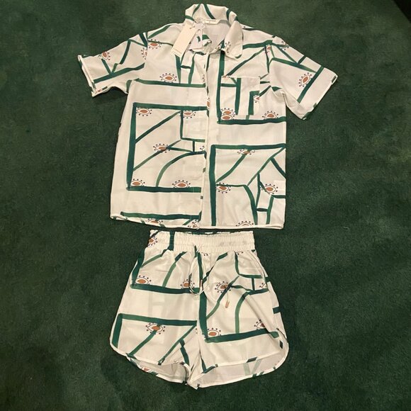 NWOT Commense Printed Linen Two-Piece Set | Sz XS - Picture 6 of 12